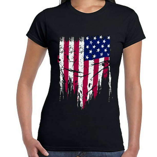 American Flag Tank Tops Women Patriotic Shirt USA Flag Sleeveless T-Shirt 4th of July Tee Tops